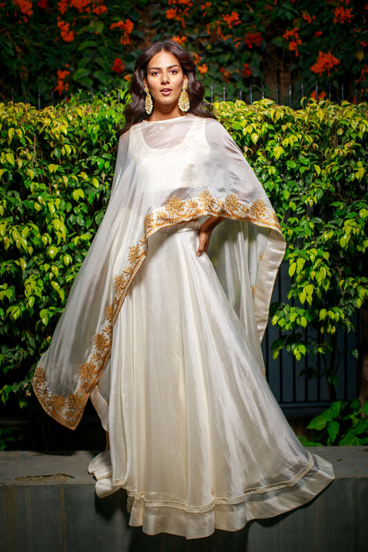 Moonlit Ivory Lehenga Set