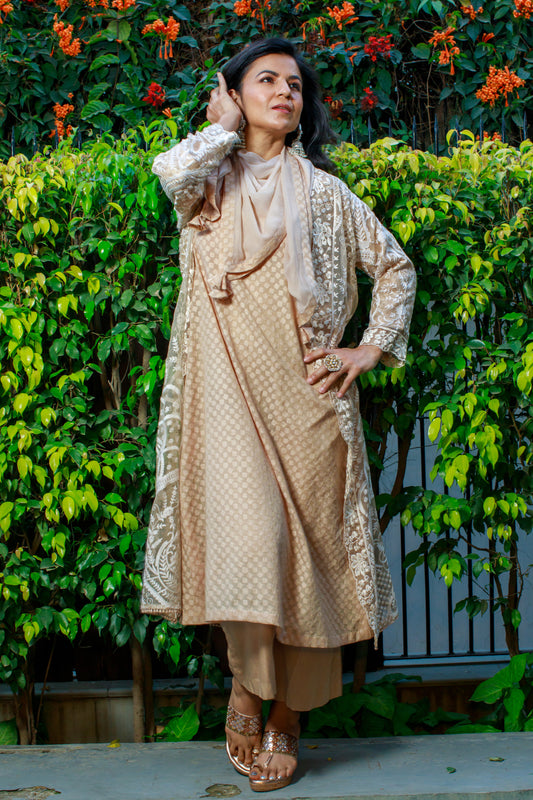 Heritage Beige Layered Suit