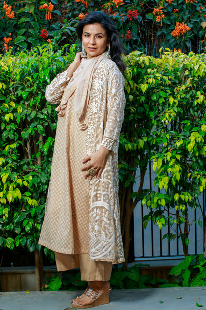 Heritage Beige Layered Suit