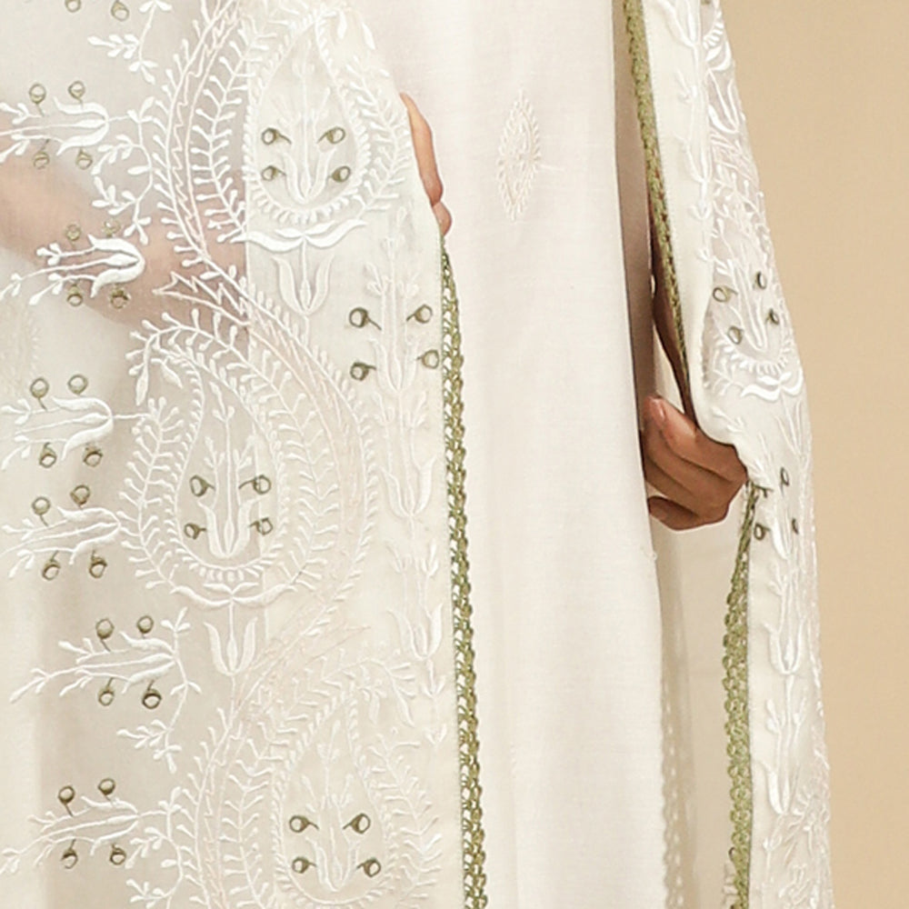 Ivory Grace Handcrafted Kurta Set