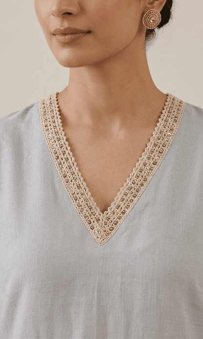 Handcrafted Chanderi Kurta Set with Dupatta