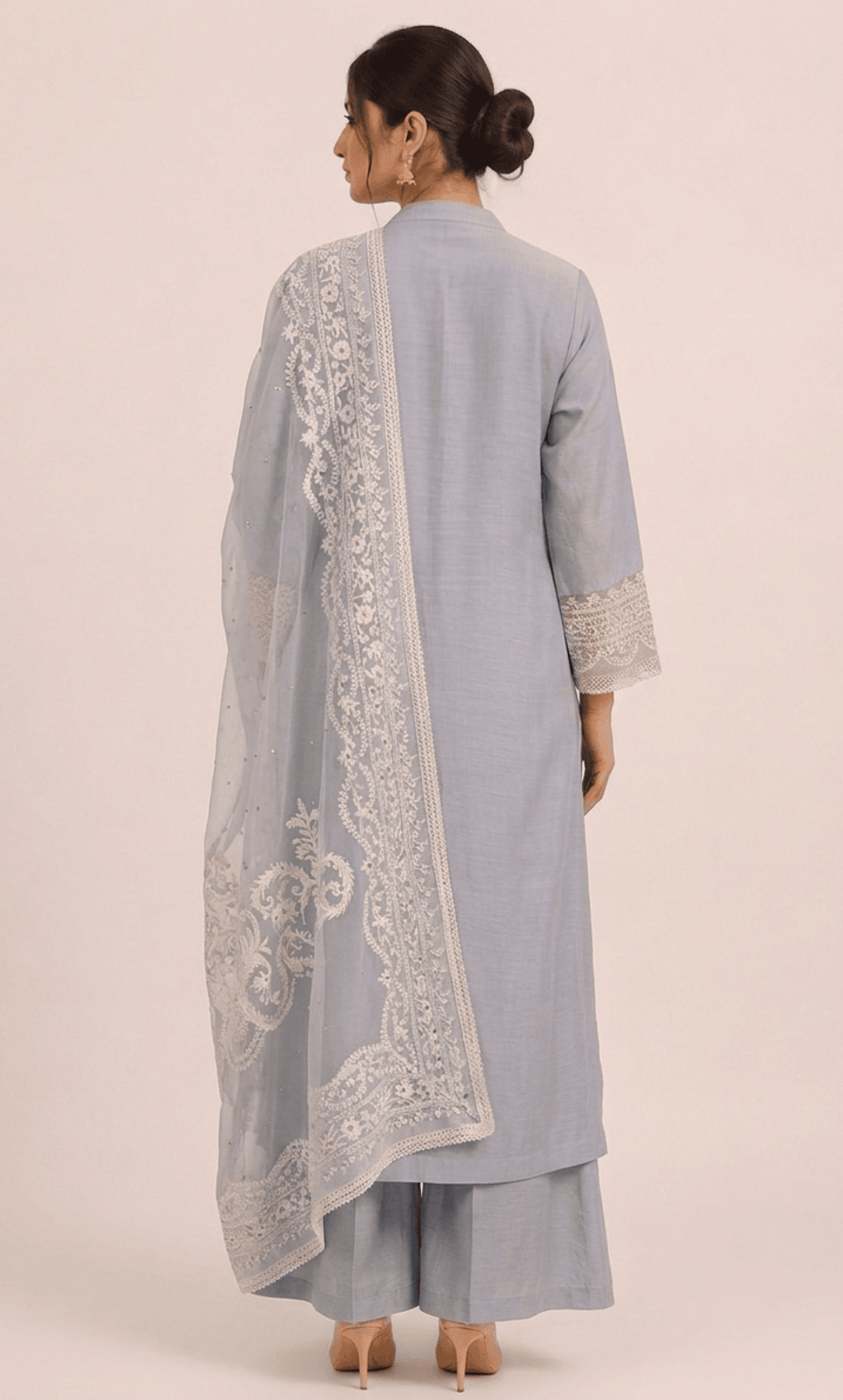 Handcrafted Chanderi Kurta Set with Dupatta