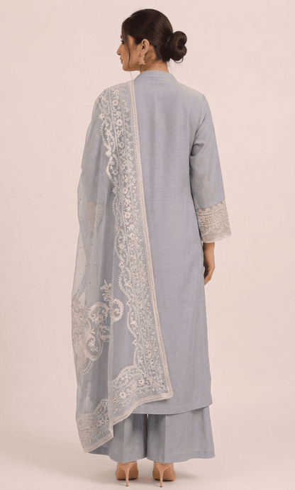 Handcrafted Chanderi Kurta Set with Dupatta