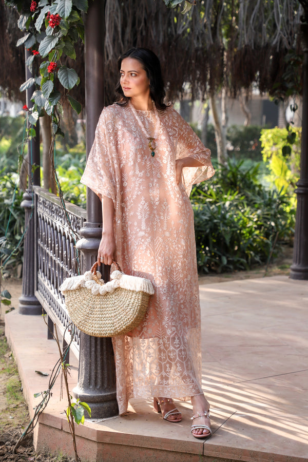 The Blush Ethereal Lace Kaftan