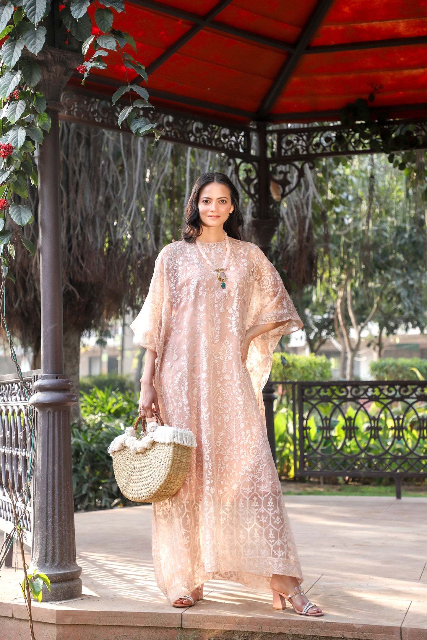 The Blush Ethereal Lace Kaftan