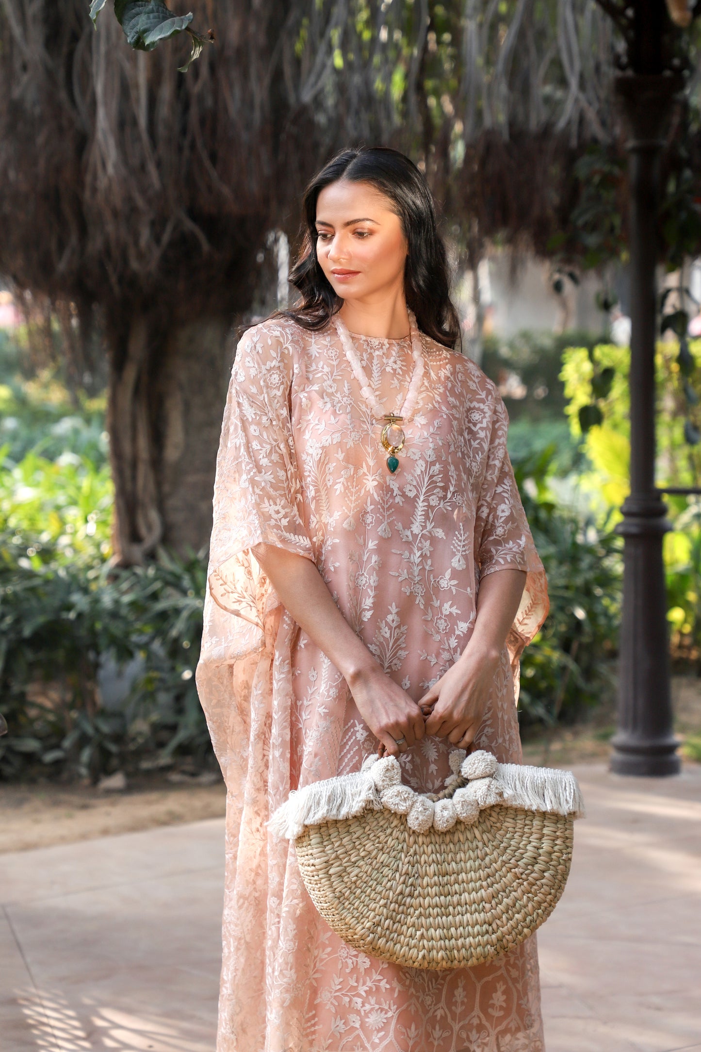 The Blush Ethereal Lace Kaftan