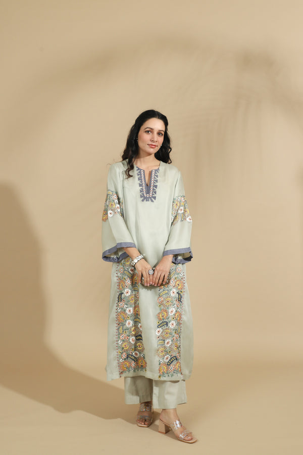 The Sage Meadow Artisanal Kaftan-Style Set