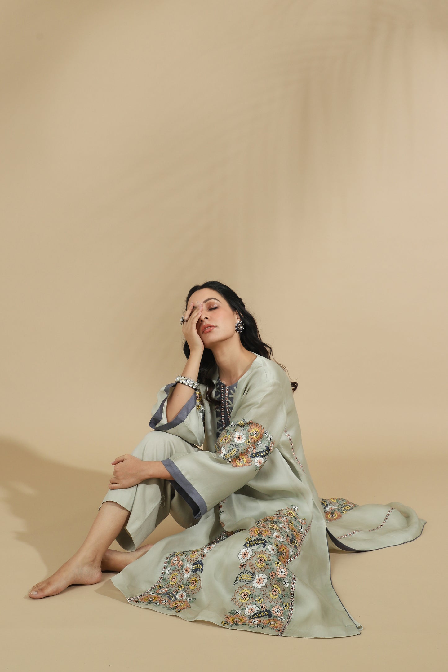 The Sage Meadow Artisanal Kaftan-Style Set