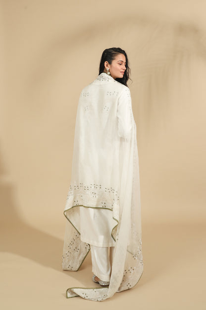 Ivory Grace Handcrafted Kurta Set