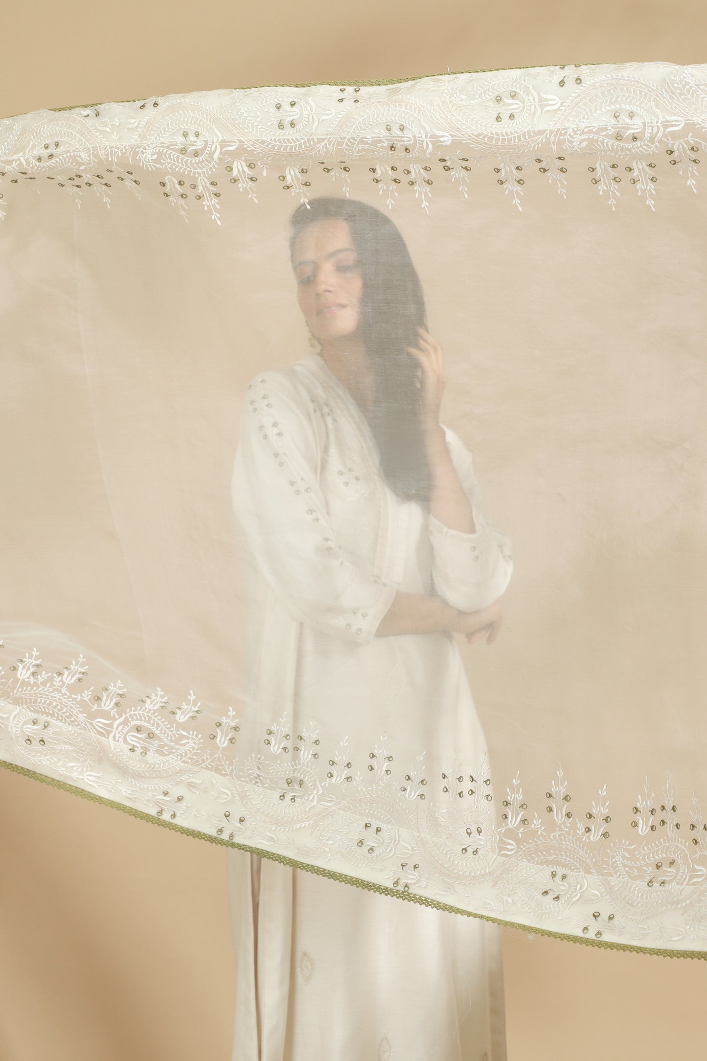 Ivory Grace Handcrafted Kurta Set