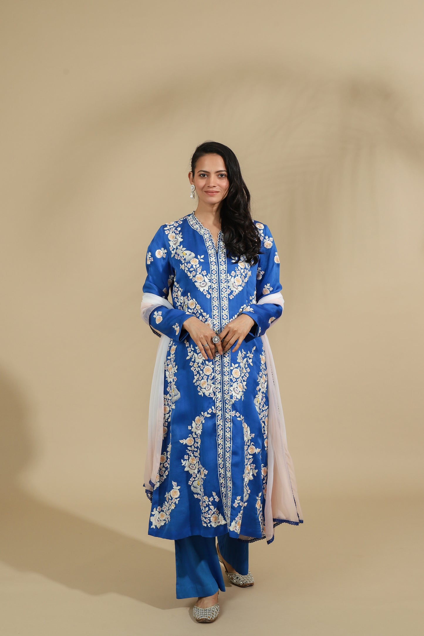 Blue Aura Floral Ensemble