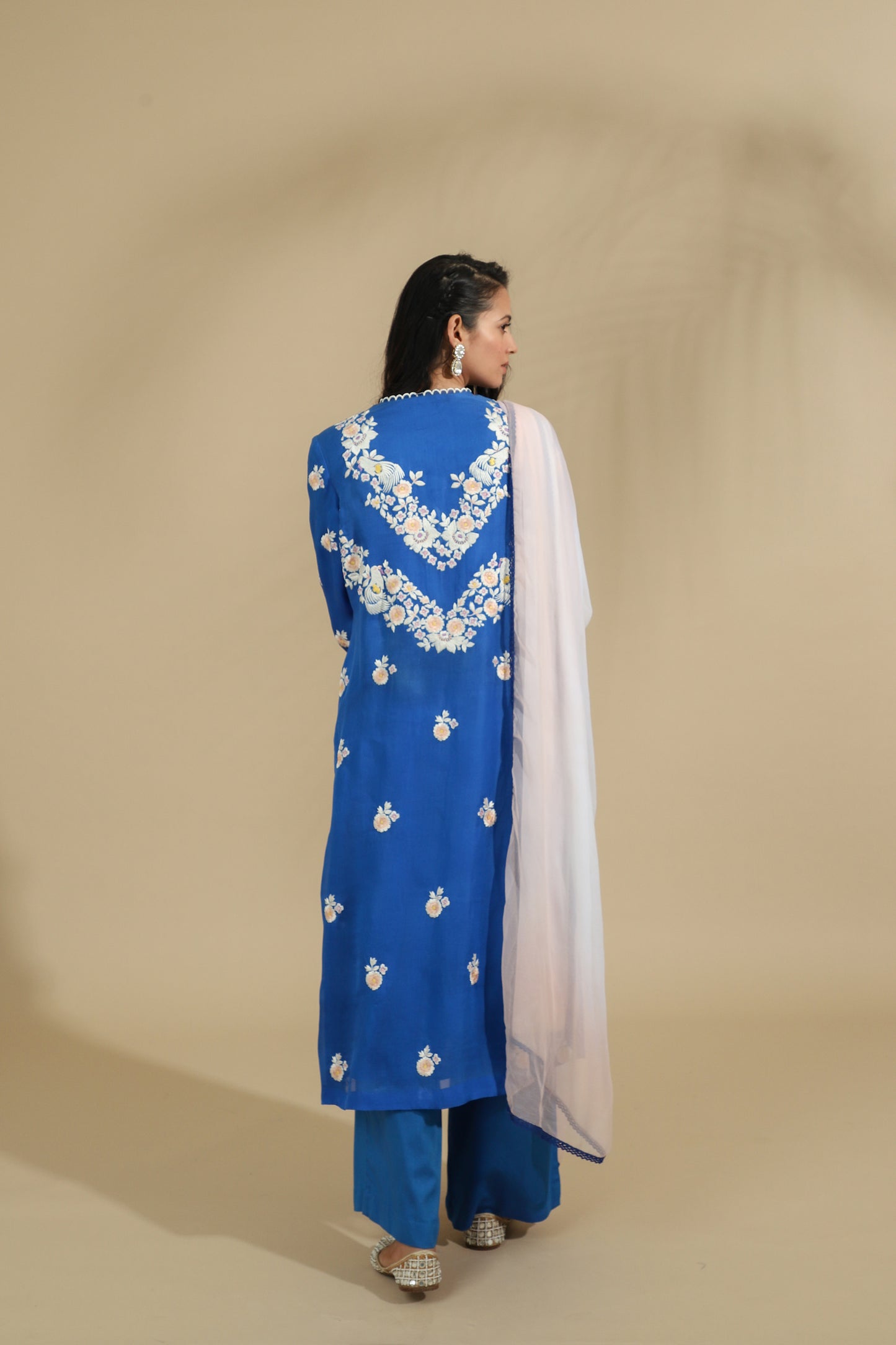 Blue Aura Floral Ensemble